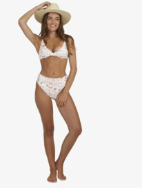 6 Sunset Kiss Elongated 2022 - Reggiseno bikini coppa D da Donna White URJX303072 Roxy