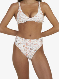 1 Sunset Kiss Elongated 2022 - Reggiseno bikini coppa D da Donna White URJX303072 Roxy