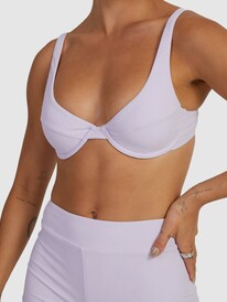 5 Mimi Bralette Bikini Top Purple URJX303081 Roxy