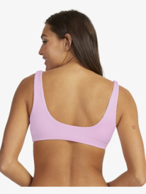 2 Womens Rib ROXY Love The 360 Full Coverage Bikini Top Pink URJX303091 Roxy