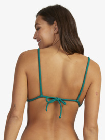 2 Womens Aruba Tiki Tri Bikini Top Green URJX303093 Roxy