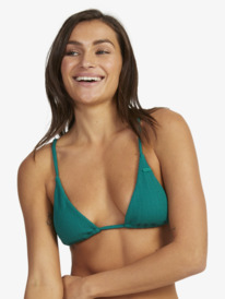 0 Womens Aruba Tiki Tri Bikini Top Green URJX303093 Roxy