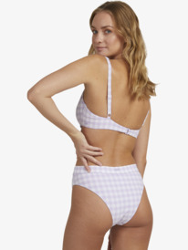 3 Heart The Check Moderate Coverage Bikini Bottoms Purple URJX403055 Roxy