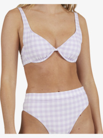 6 Heart The Check Moderate Coverage Bikini Bottoms Purple URJX403055 Roxy