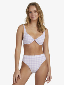 1 Heart The Check Moderate Coverage Bikini Bottoms Purple URJX403055 Roxy