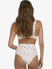 8 Sunset Kiss High Waist 2022 - Moderates Bikiniunterteil für Frauen Weiss URJX403058 Roxy