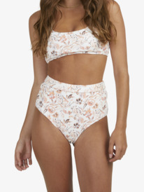 3 Sunset Kiss High Waist 2022 - Moderates Bikiniunterteil für Frauen Weiss URJX403058 Roxy