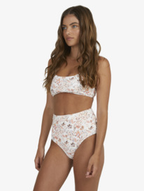 9 Sunset Kiss High Waist 2022 - Moderates Bikiniunterteil für Frauen Weiss URJX403058 Roxy