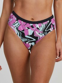 roxy, Womens Ace Moderate Bikini Top, ACE FLOW FLORAL ANTHRACITE (kvj8) ACE REG BOTTOM URJX403061