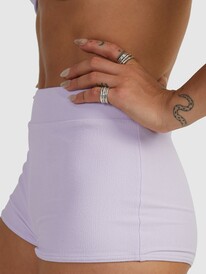 5 Mimi High Waist Shorty Bikini Bottoms Purple URJX403068 Roxy