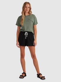 5 Womens Surfing In Sunshine T-Shirt Green URJZT03623 Roxy