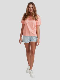 5 Womens Surfing In Sunshine T-Shirt Pink URJZT03623 Roxy