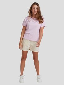 5 Womens Surfing In Sunshine T-Shirt Purple URJZT03623 Roxy