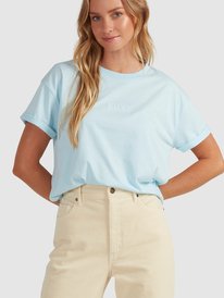 4 Surfing In Sunshine Screen Tee Blue URJZT03623 Roxy