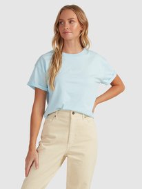 1 Surfing In Sunshine Screen Tee Blue URJZT03623 Roxy