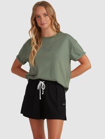 0 Womens Surfing In Sunshine T-Shirt Green URJZT03623 Roxy