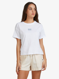1 Surfing In Sunshine - T-shirt para Mulher Branco URJZT03623 Roxy