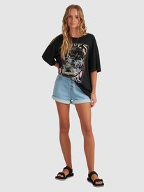 Womens Sweet Jane Oversized T-Shirt | Roxy