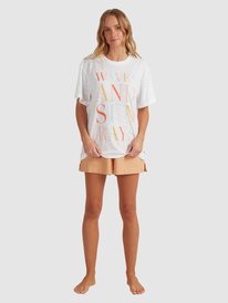 9 Crystal Visions Oversized T-Shirt White URJZT03648 Roxy