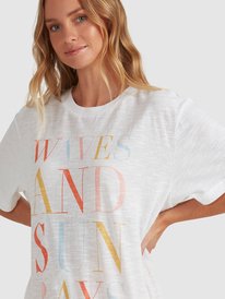 8 Crystal Visions Oversized T-Shirt White URJZT03648 Roxy