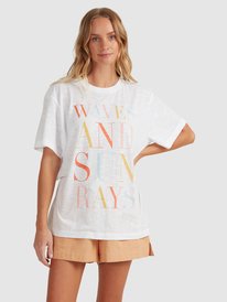 5 Crystal Visions Oversized T-Shirt White URJZT03648 Roxy