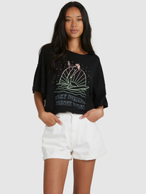 3 Sweet Janis - T-shirt boyfriend pour Femme Noir URJZT03683 Roxy