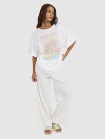 1 Sweet Janis Boyfriend T-Shirt White URJZT03683 Roxy