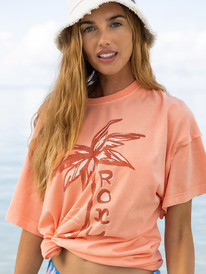 roxy, Sweet Sunshine Oversized T-Shirt, PAPAYA PUNCH (mfq0) Sweet Sunshine - Oversized T-Shirt for Women URJZT03708