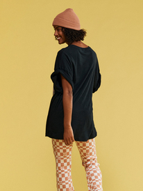 4 Sweet Sunshine - T-shirt oversize pour Femme Noir URJZT03708 Roxy