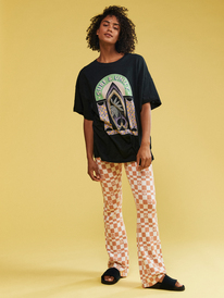 6 Sweet Sunshine - T-shirt oversize pour Femme Noir URJZT03708 Roxy