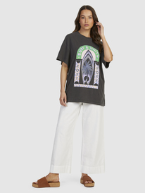 9 Sweet Sunshine - T-shirt oversize pour Femme Noir URJZT03708 Roxy