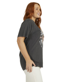 6 Rozalia 2022 - T-shirt oversize pour Femme Noir URJZT03715 Roxy