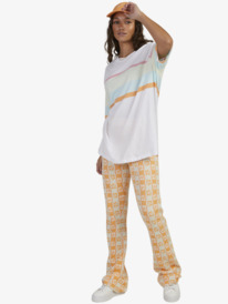 9 Womens Starry Night Sky Oversized T-Shirt White URJZT03718 Roxy