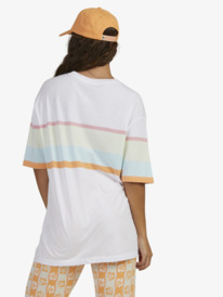 6 Womens Starry Night Sky Oversized T-Shirt White URJZT03718 Roxy