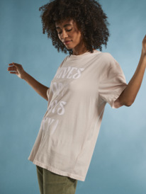 2 Womens Barracuda Oversized T-Shirt Pink URJZT03719 Roxy