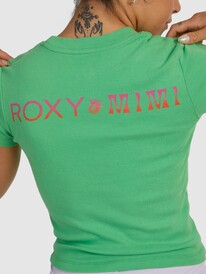 6 Mimi Crop T-Shirt Green URJZT03722 Roxy