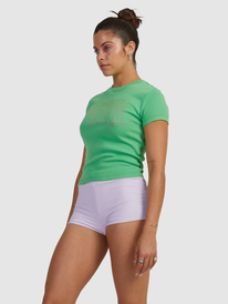 4 Mimi Crop T-Shirt Green URJZT03722 Roxy