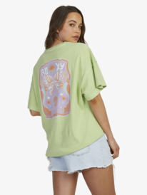 12 Womens Sweet Janis Oversized T-Shirt Green URJZT03737 Roxy