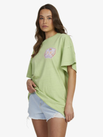 13 Womens Sweet Janis Oversized T-Shirt Green URJZT03737 Roxy