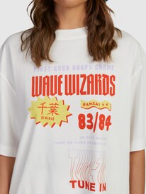 5 Tommy C - Oversized T-shirt voor Dames White URJZT03746 Roxy