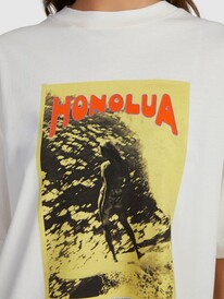 9 Poster - Oversized T-Shirt for Women Yellow URJZT03747 Roxy