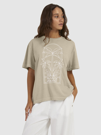 5 Womens Mazzy Oversized T-Shirt Brown URJZT03750 Roxy