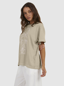 8 Womens Mazzy Oversized T-Shirt Brown URJZT03750 Roxy