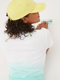 6 Womens Hibiscus Dip Cropped T-Shirt White URJZT03753 Roxy