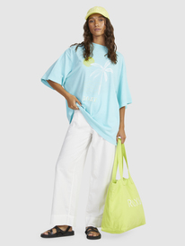 1 Womens Supernova Oversized Boyfriend T-Shirt Blue URJZT03754 Roxy