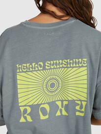 4 Womens Sweet Janis Boyfriend T-Shirt Green URJZT03755 Roxy