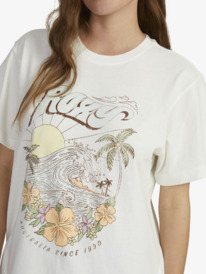 4 Womens Westcoast Destination Oversized T-Shirt White URJZT03808 Roxy