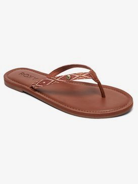 roxy jyll flip flops tan