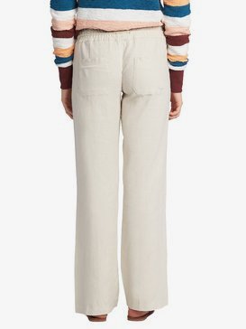 Oceanside - Flared Linen Trousers for Women  ARJNP03006