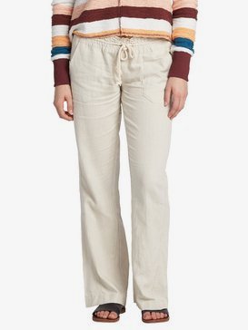 Oceanside - Flared Linen Trousers for Women  ARJNP03006